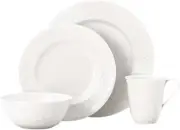 Lenox Opal Innocence 4 Piece Place Setting Platinum Trim Classics NEW