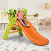 Kids Slide Basketball Hoop Activity Center Outdoor Toddler Play Set W/ Ball Pump