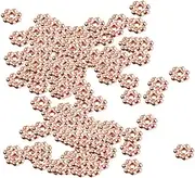 Eigell 500pcs/Pack Spacer Beads Snowflake Flower for Bracelet Necklace 4mm Tiny