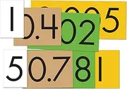 Essential Learning Products 4-Value Decimals to Whole Number Place Cards Set
