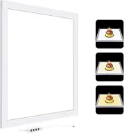 PU5139 38cm Photography Shadowl Light Panel 18W Dimmable Fill Light P Box Light 2800K-6500K Color Temperature Tri-Color pe-C Powered with 160pcs Light Beasd Suitable for Jewelry