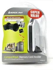 IOGEAR USB 2.0 Hi-Speed Card Reader Model-CFR901CF Compact Flash Memory New.