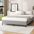 Oikiture Bed Frame Queen Size Bed Base Platform Grey