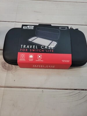 DE Digital Essentials Black Travel Carrying Case for Nintendo Switch Lite