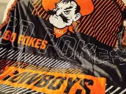 OSU Oklahoma State Cowboys Pete Oversize Reversible Cloud Sherpa Throw Blanket
