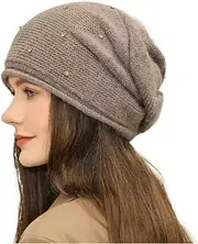Winter Hat Beanie Hat Womens Winter Warm Hat Crochet Caps Printed Solid Color Knitted Skull Beanies Cap Cap