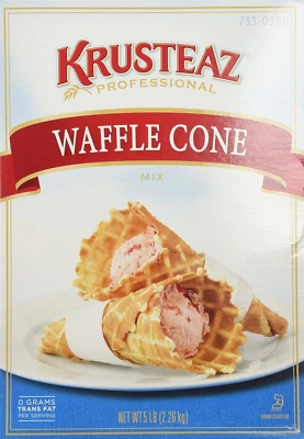 Krusteaz WAFFLE CONE Mix 5Lb (2 Bags) Restaurant Quality