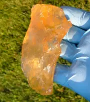 Libyan Desert Glass Meteorite Tektite impact specimen( 680 ct)Historic Tool Knif