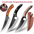 Viking Knife Hand Forged Boning kitchen knife Meat Cleaver Butcher Chef knives