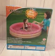 XFlated ~ Icecream 3 Ring Kiddie Baby Inflatable Pool ~ 45“ x 10“ ~ Brand New