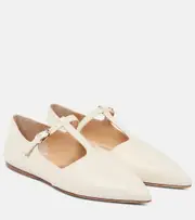 [Gabriela Hearst] Gabriela Hearst Lola leather ballet flats AU 4 white