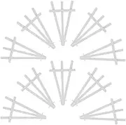10pcs Easel Table Display Rack Art Easel Display Rack for Painting Classroom Showing Easel Small Easels for Display Picture Easel Stand Painting Stand White Plastic