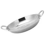 Stir Fry Pan with Lid Oven Stainless Steel Pot Wok Chafing Dish