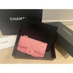 近全新 CHANEL 香奈兒 錢包 短夾 MATELASSE系列 粉紅色 MERCARI 日本直送 二手