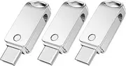 JOIOT 3 Pack USB-C/A 2 in 1 for Mobile Phones, Tablets, PCs and MacBooks