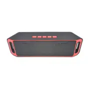 Wireless Bluetooth Speaker Column Stereo Subwoofer Usb Speakers Built-In Mic Bass Mp3 Player Sound Box Red