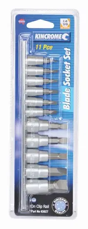 Kincrome K5027 - Blade Socket Set 11 Piece 1/4 & 3/8" Drive
