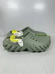 Size 10M/12W CROCS Echo Clog Moss Green Vert Mousse 207937-308 Slip On Shoes NEW