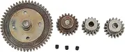 POENVFPO RC Car Gear Set,50T Metal Main Gear with 21T 19T 17T Pinion,RC Replacement Combo for Arrma Typhon 1/8 Cars