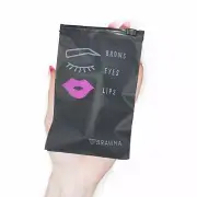 Black PMU Aftercare Bags for Clients - Microblading Supplies Kit Bulg 4x6 in