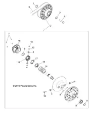Polaris Cam EBS Assembly, Genuine OEM Part 3235326, Qty 1