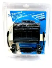 Vintage Emerson Deluxe Portable Stereo Cassette Tape Player Walkman New NOS