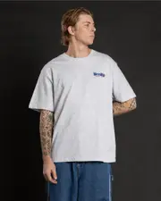 [Worship Supplies] Worship Supplies Men's Smoko T-Shirt in Snow Marle White Size Small S Snow Marle White