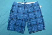 QUIKSILVER Mens BLUE/BLACK/WHITE Check Boardshorts Size 38" 97cm. NEW rrp$69.95