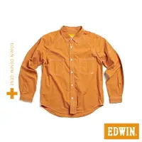 在飛比找樂天市場購物網優惠-EDWIN 橘標 洗褪工裝長袖襯衫-男款 暗黃色