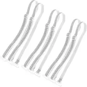 [ROMISBABA] 6 Pack Non-slip Bra Straps Elastic Adjustable Lounge Accessories for Bridal Dress