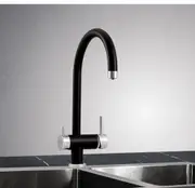 Puretec Triple Action Mixer Tap Black & Chrome/Black/Black Heritage