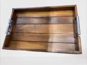 Wooden Serving Tray With handles Tea Breakfast Beer Eco Friendly 100% Natural