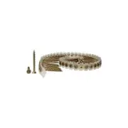 Senco 5000334 No.8 x 2.5 in. Square Yellow Zinc-Plated Steel Deck Screws 800...