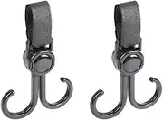 Stroller Hooks for Hanging, 2 PCS Stroller Carabiner Clip, Universal Stroller Clips for Diaper Bag