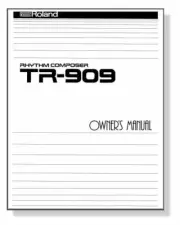 ROLAND TR-909 RHYTHM COMPOSER OWNER'S OPERATION MANUAL - TR 909 - TR909