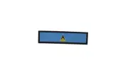 Patch printed embroidered travel souvenir biker backpack flag saint lucia