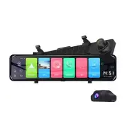 Android 8.1 4G Wifi GPS 12'' Car DVR Dual Dash Cam Camera Front Rear HD Recorder (for: Suzuki)