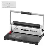VEVOR Coil Spiral Binding Machine, Manual Book Maker 34-Holes Binding 120 She...