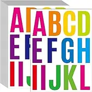 Waynoda 24 Sheets 2 Inch Self Adhesive Letters Stick on Vinyl Letters Capital Letter Stickers Alphabet Sticker Letter Number for Outdoor Poster Mailboxes Crafts (WI-23-0177)