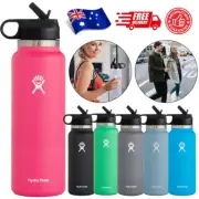 32oz/946ml Hydro Flask Water Bottle Stainless steel Wide Mouth with Straw Lid AU