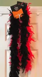 NWT Hyde & Eek Boutique FEATHER BOA Adult Halloween Costume Red Or Black