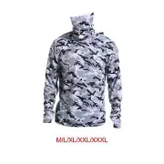 Men's Sun Protection Hoodie Shirt Sunproof Clothes for Sport Riding Outdoor