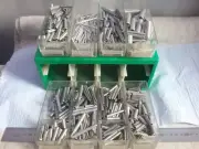 Quantity of Assorted Size Carbon Steel Trivalent Zinc Spring Pins in Draws #1