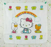 在飛比找樂天市場購物網優惠-【震撼精品百貨】Hello Kitty 凱蒂貓 方巾-彩色雲