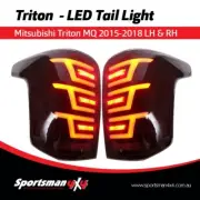 Modified LED Tail Light - Smoked Black - Mitsubishi Triton MQ 2015-2018 LH & RH