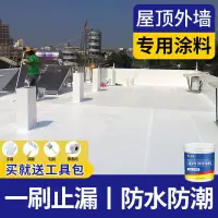 在飛比找蝦皮購物優惠-屋頂防水漆矽PU防水塗料水泥聚氨酯防水塗料漏水補漏膠水膠防水