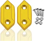 for KA&WASAKI ZX-10R 2008-2010 Motorcycle Windscreen Mirror Hole Cover(Gold)