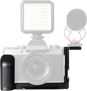 WEPOTO XT200 Hand Grip Camera Bracket Metal L-Plate Quick Release Base Leather Handle Compatible Fuji XT200 XT200CL