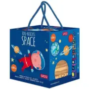 Sassi Edu Space Stacking Blocks & Book Set, 10 piece