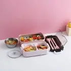 Portable Double-layer Lunch Box Microwave Lunch Container Kids Worker Bento Box